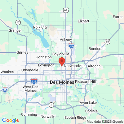 Map to  office in Des Moines, IA