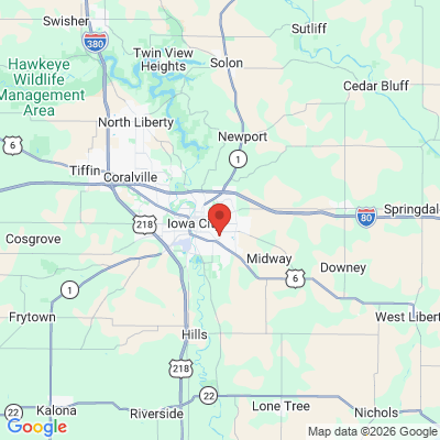 Map to  office in Iowa City, IA