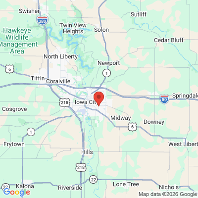 Map to  office in Iowa City, IA