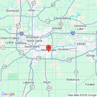 Map to  office in Mishawaka, IN