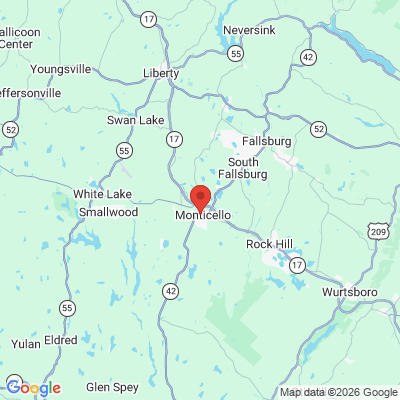 Map to  office in Monticello, NY