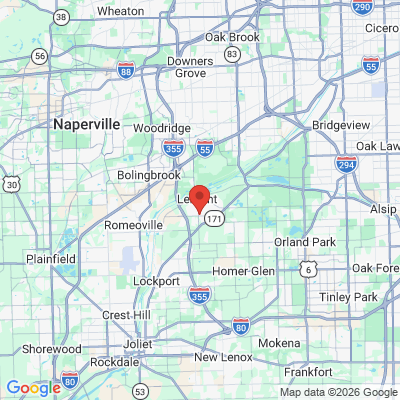 Map to  office in Lemont, IL