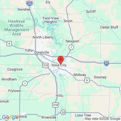 Map to  office in Iowa City, IA