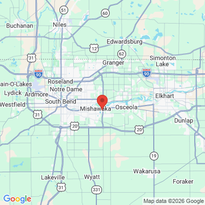 Map to  office in Mishawaka, IN