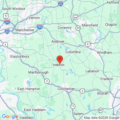 Map to  office in Hebron, CT