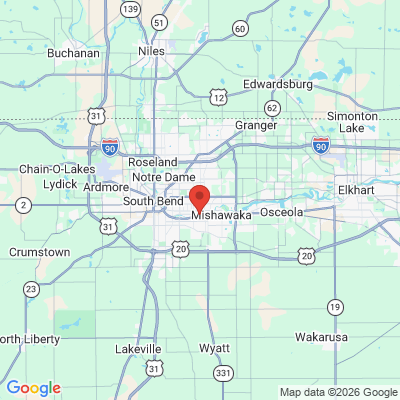 Map to  office in Mishawaka, IN