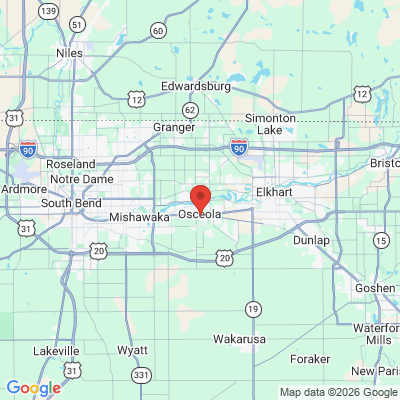 Map to  office in Osceola, IN