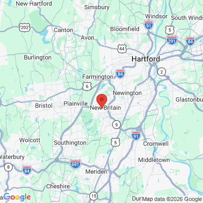 Map to  office in New Britain, CT