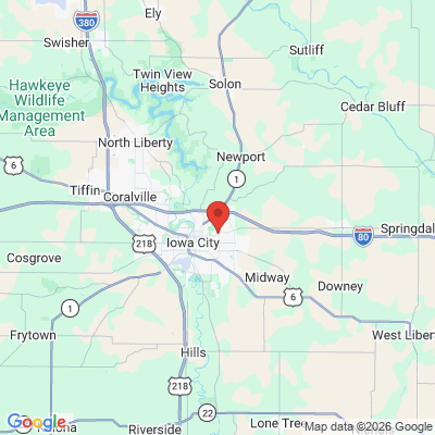 Map to  office in Iowa City Dental Health