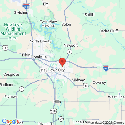 Map to  office in Iowa City, IA
