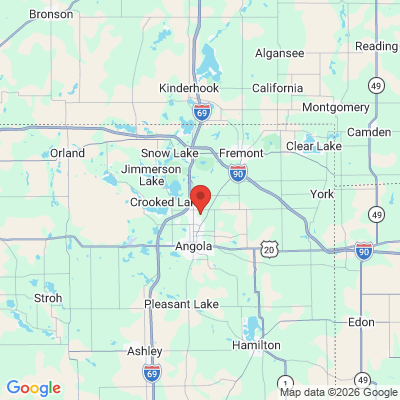 Map to  office in Angola, IN
