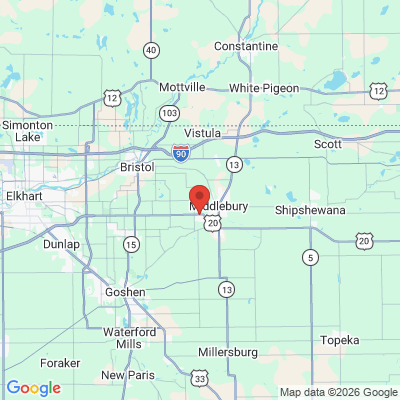 Map to  office in Middlebury, IN