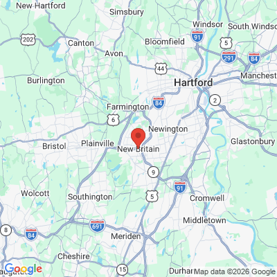 Map to  office in New Britain, CT