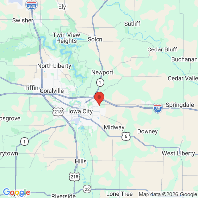 Map to  office in Iowa City, IA