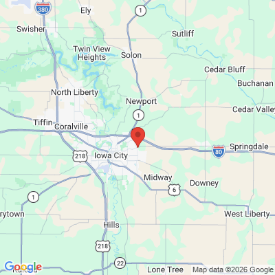 Map to  office in Iowa City, IA