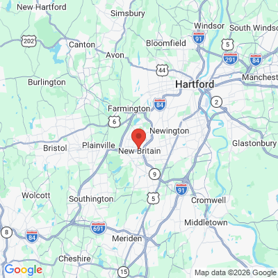 Map to  office in New Britain, CT