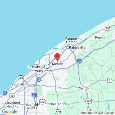 Map to  office in Mentor, OH