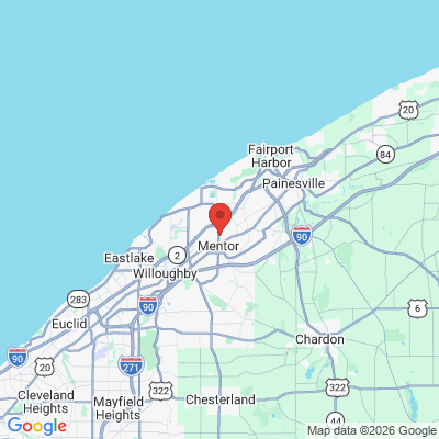 Map to  office in Mentor, OH