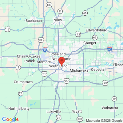 Map to  office in South Bend, IN
