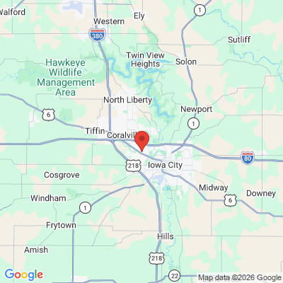 Map to  office in Coralville, IA