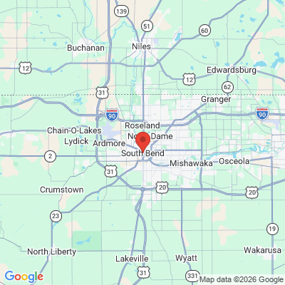 Map to  office in South Bend, IN