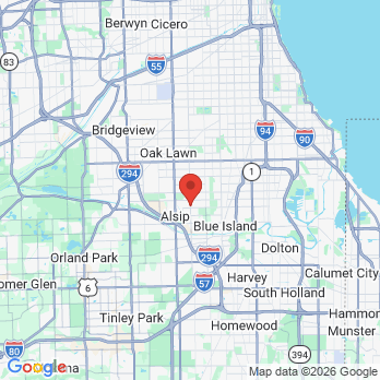 Map to Alsip Dental Center  office in Alsip, IL