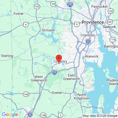 Map to  office in Coventry, RI