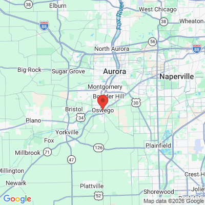Map to  office in Oswego, IL