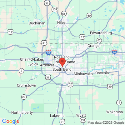Map to  office in South Bend, IN