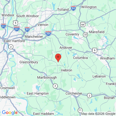 Map to  office in Hebron, CT
