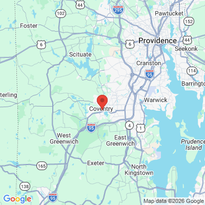 Map to  office in Coventry, RI
