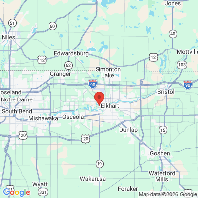 Map to  office in Elkhart, IN