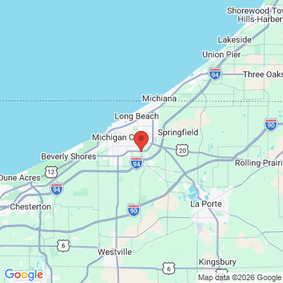 Map to  office in Michigan City, IN