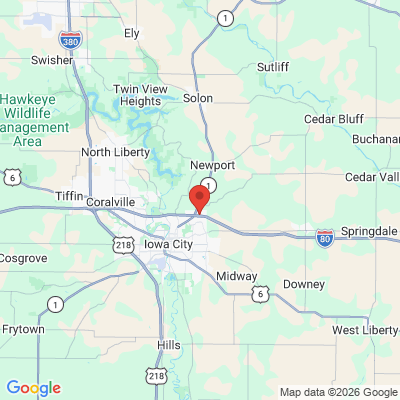 Map to  office in Iowa City, IA