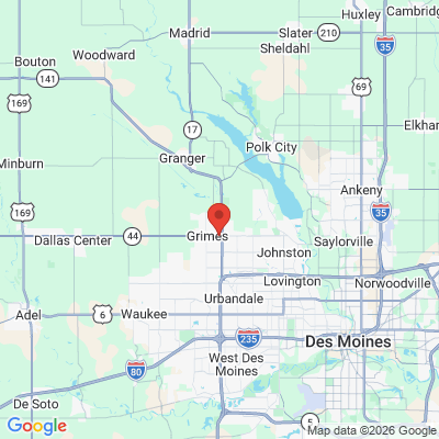 Map to  office in Grimes, IA