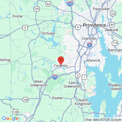 Map to  office in Coventry, RI
