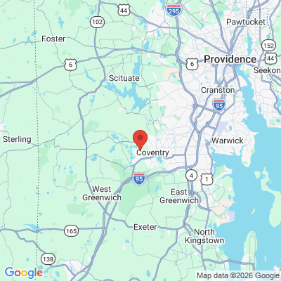 Map to  office in Coventry, RI