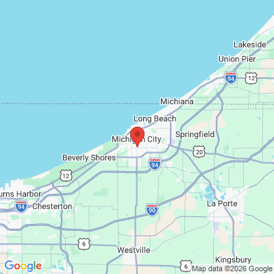 Map to  office in Michigan City, IN
