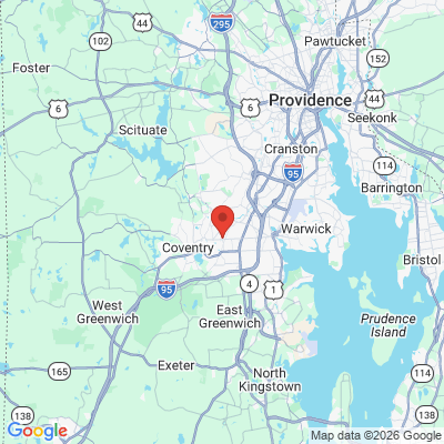 Map to  office in West Warwick, RI