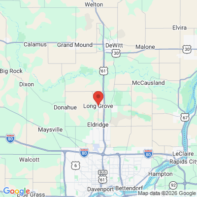 Map to  office in Long Grove, IA
