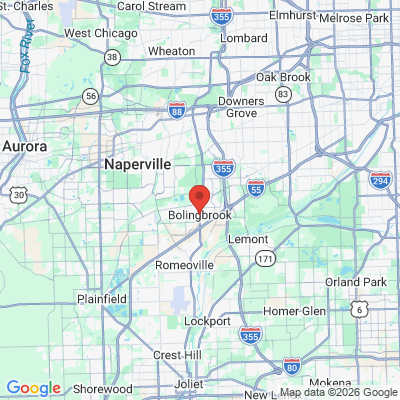 Map to  office in Bolingbrook, IL