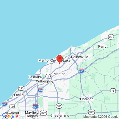 Map to  office in Mentor, OH