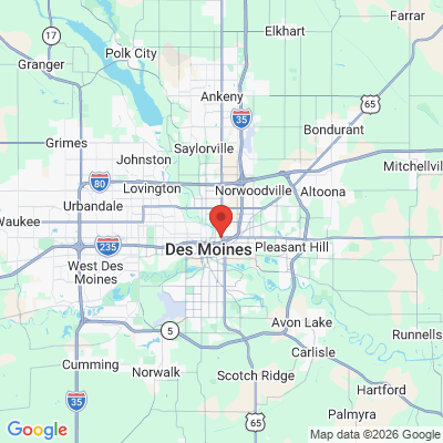 Map to  office in Des Moines, IA