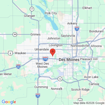 Map to  office in Des Moines, IA