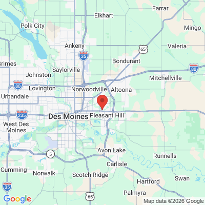 Map to  office in Pleasant Hill, IA