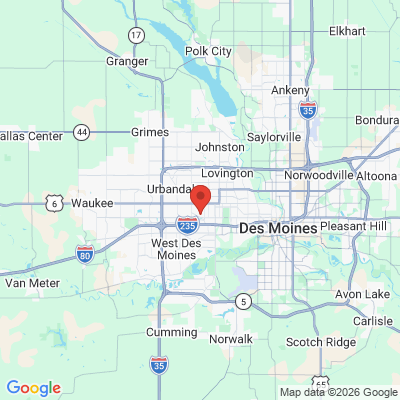 Map to  office in Clive, IA