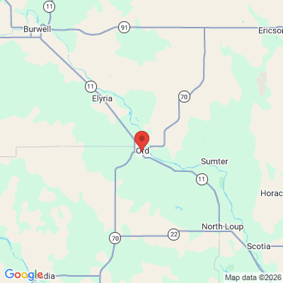 Map to  office in Ord, NE