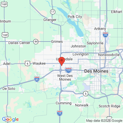 Map to  office in Clive, IA