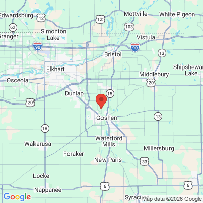 Map to  office in Elkhart, IN