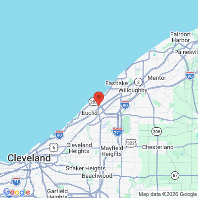 Map to  office in Euclid, OH